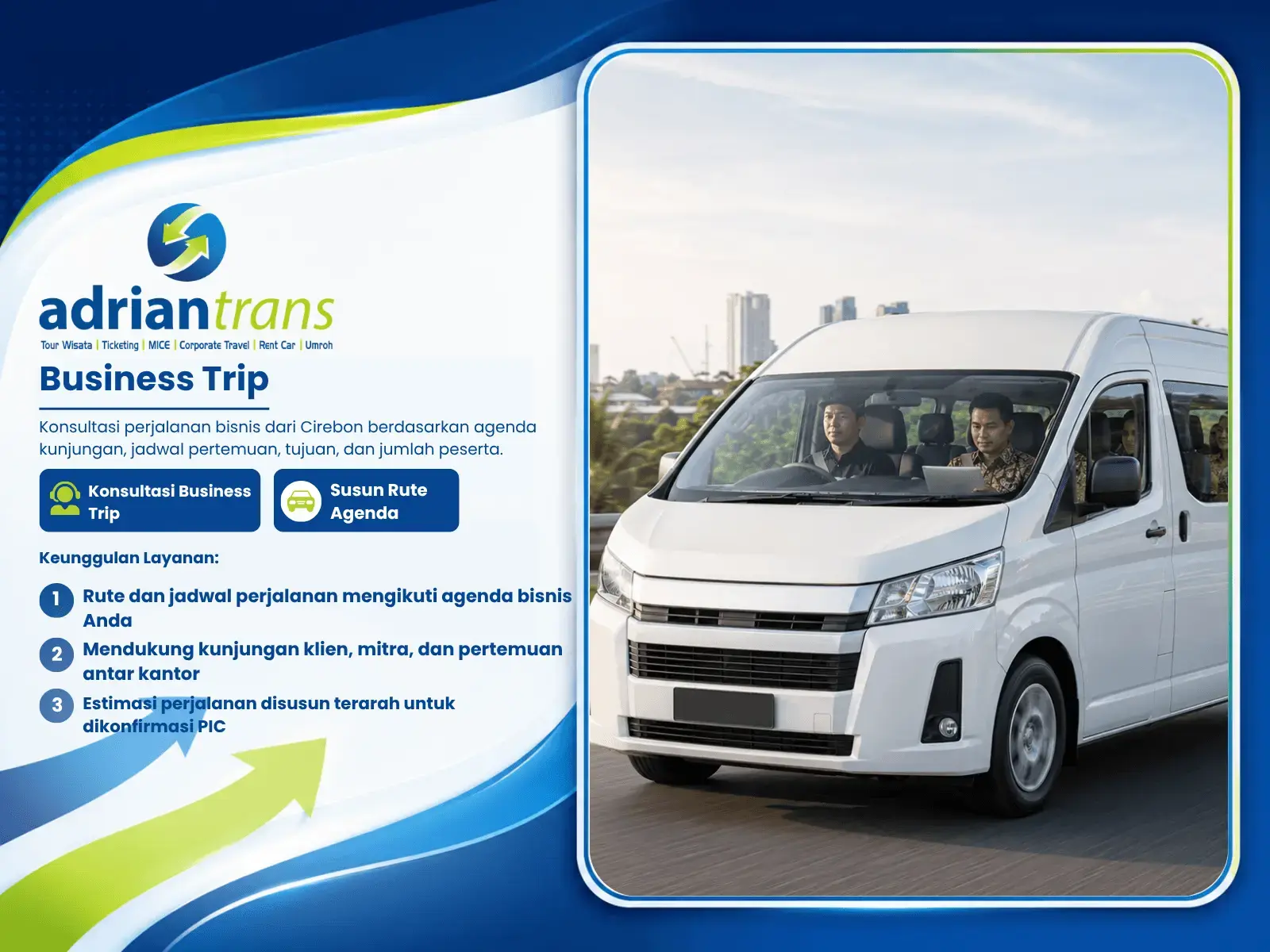 Layanan Business Trip PT Adrian Trans Indonesia di Cirebon