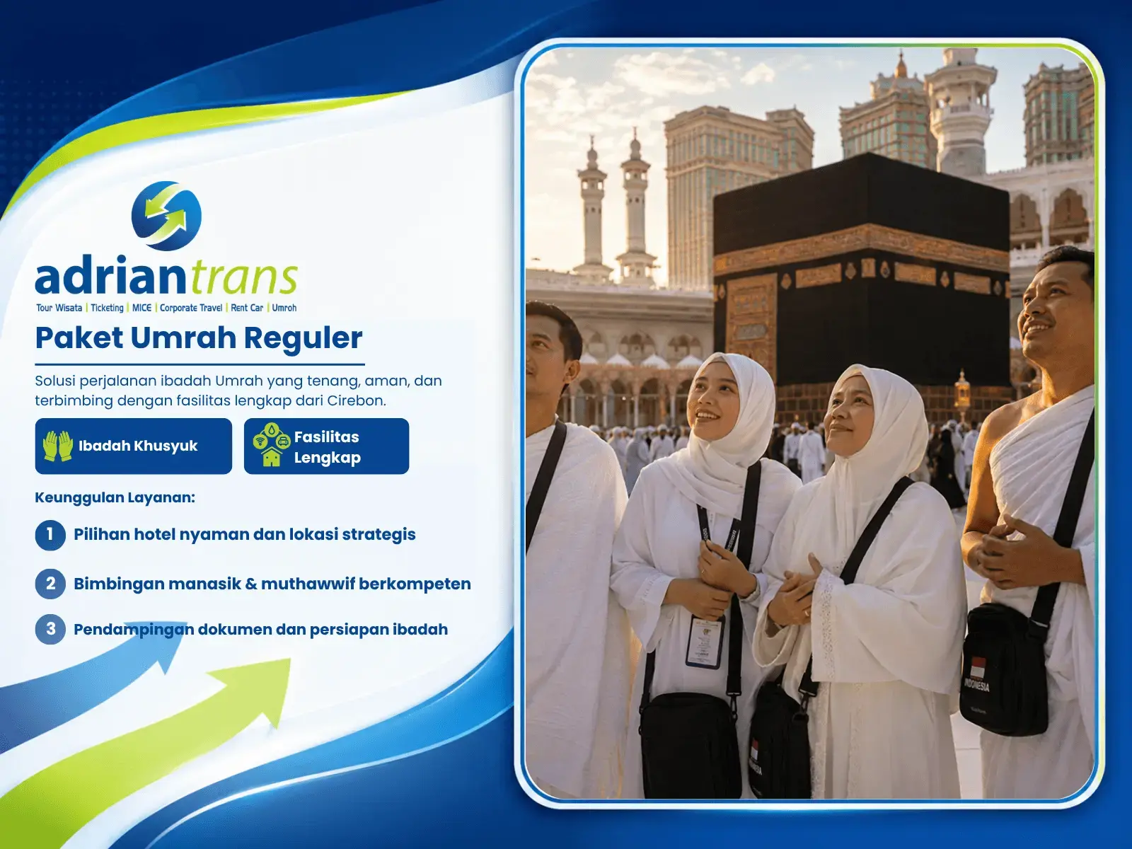 Layanan Paket Umrah Reguler PT Adrian Trans Indonesia di Cirebon