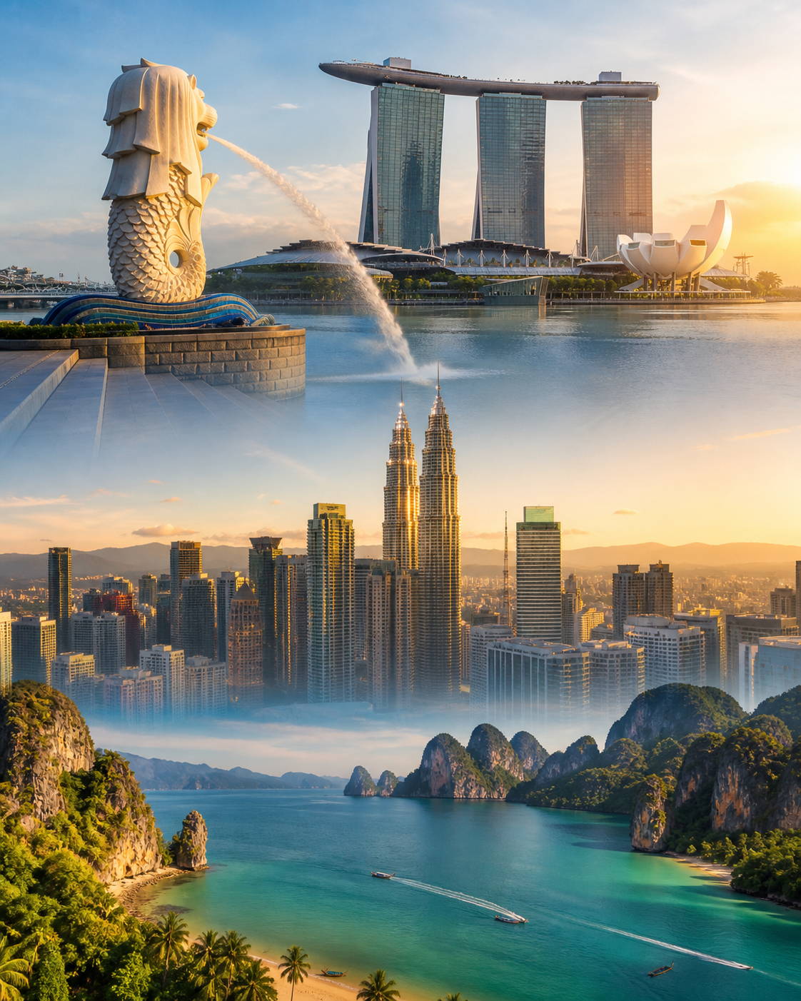 Poster layanan international trip Asia PT Adrian Trans Indonesia
